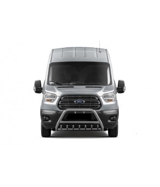 PARE BUFFLE-FORD-TRANSIT-2014-2019- HOMOLOGUE INOX  - GRILLE