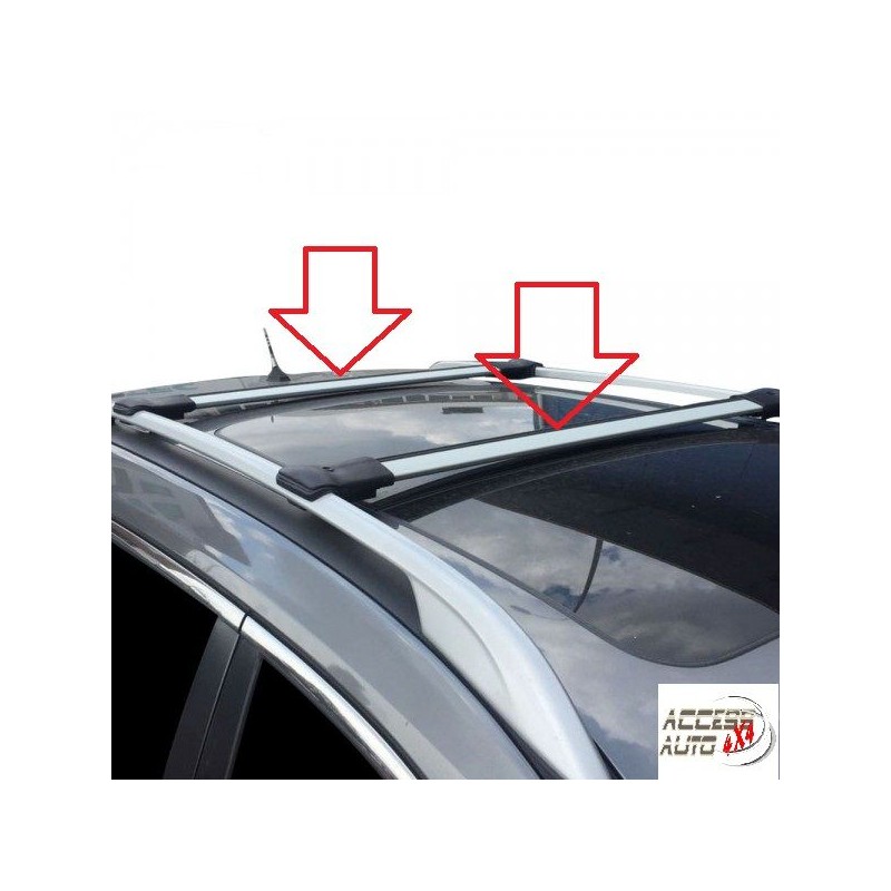 BARRES DE TOIT ALUMINIUM MAZDA 5 de 2005 à 2010 avec barres longitudinales