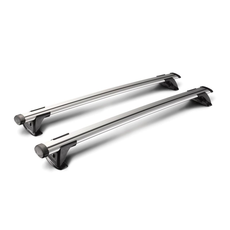 Barres de toit transversales pour Fiat Panda III Cross 2012-2026 Alu Gris ABE
