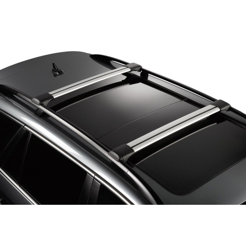 Compatible avec Dacia Sandero Stepway 2018 Barres DE Toit pour Voiture 120 CM Barres D/ÉJ/À avec Rails Non ATTACH/ÉS COMPL/ÈTEMENT AU Toit Porte-Bagages en Aluminium HOMOLOGU/É