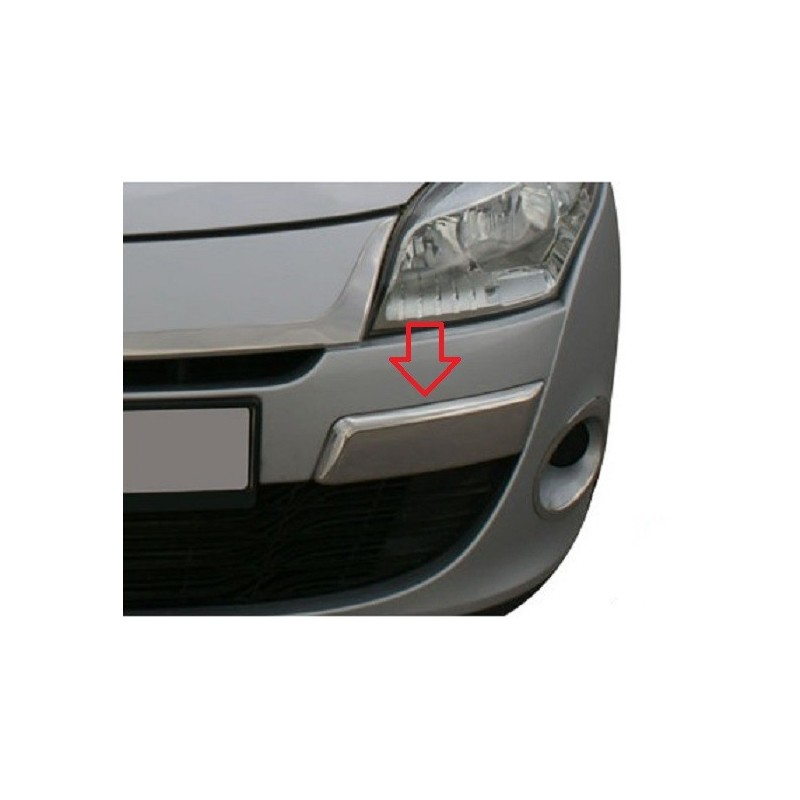 Pour Renault Megane III 12-13 pare-chocs avant Foglight Grille Chrome Moulage gauche