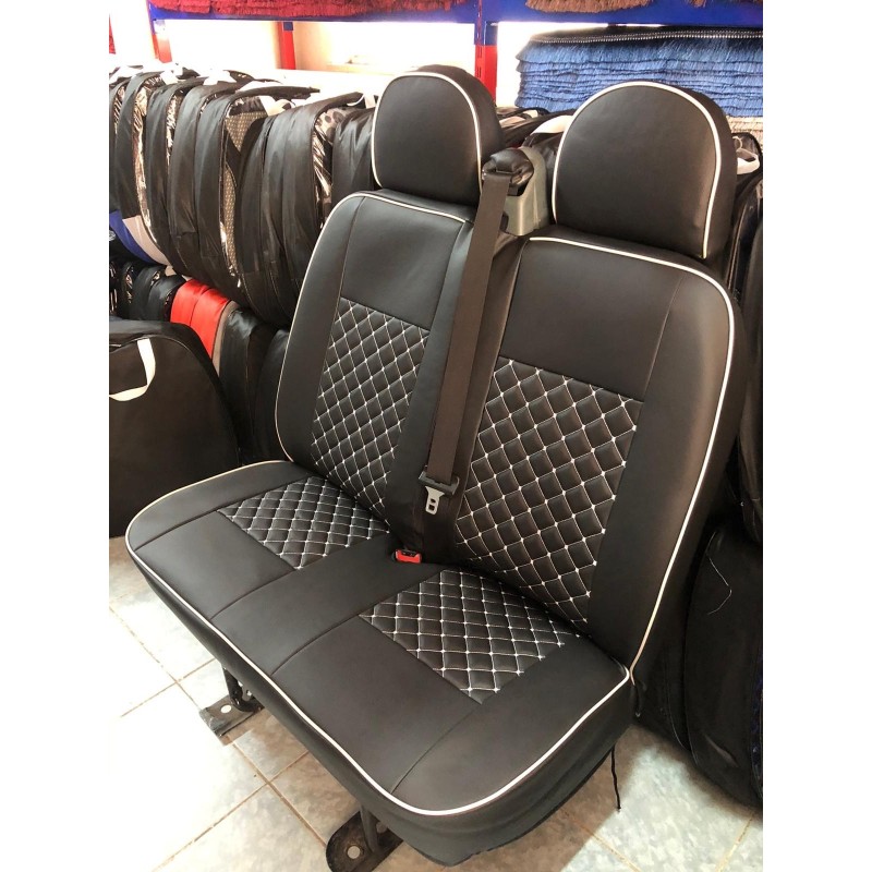 Housses Siège Auto-MERCEDES SPRINTER-3-PLACES-2018-AUJOURD'HUI-SIMILI