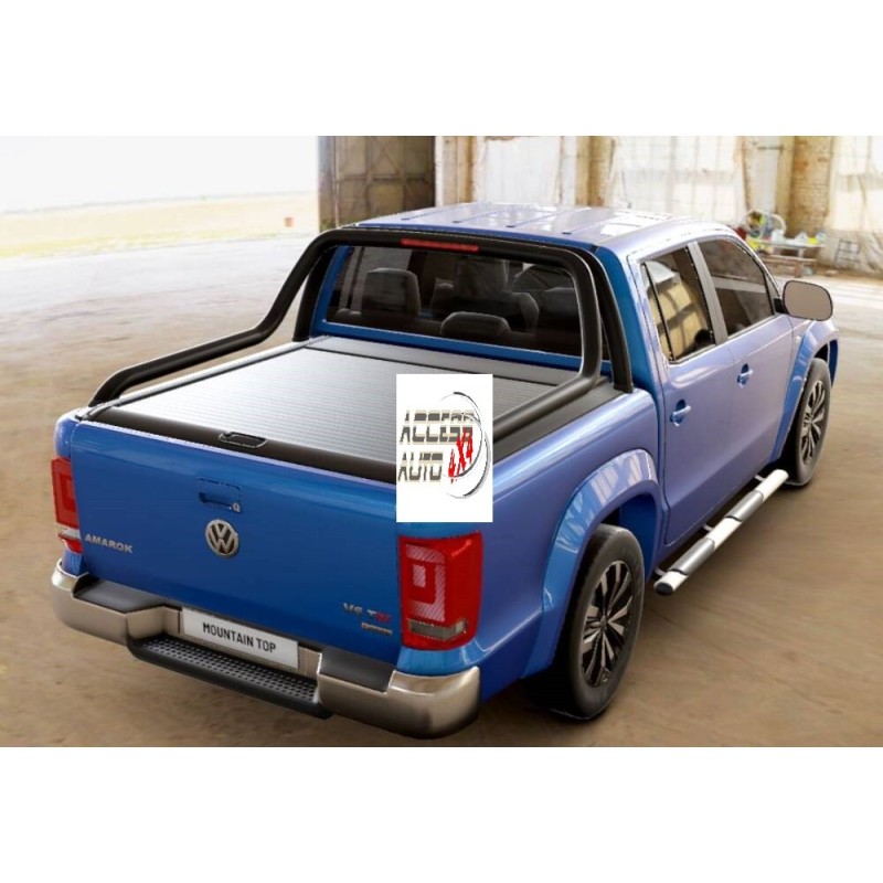 Couvercle Bâche Pour Volkswagen Amarok 2023-2024 - Couvre-benne Roulant, Vinyle Noir, Fixation Serre-joints