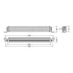 Barre 48 LED 12-24V 55cms OSRAM - Access Auto 4x4 - Vente en ligne d'accessoires auto, 4x4, Pick-Up et Véhicules Utilitaires