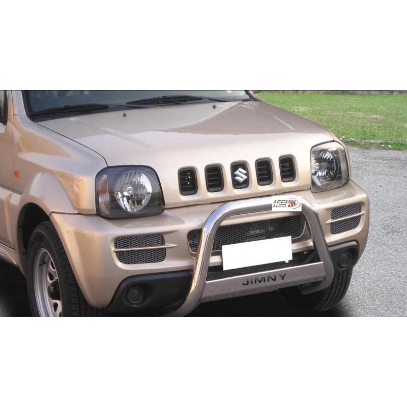 Pare Buffle Suzuki Jimny 2006 2011 Inox Homologue Ce Inox Barre De Renfort
