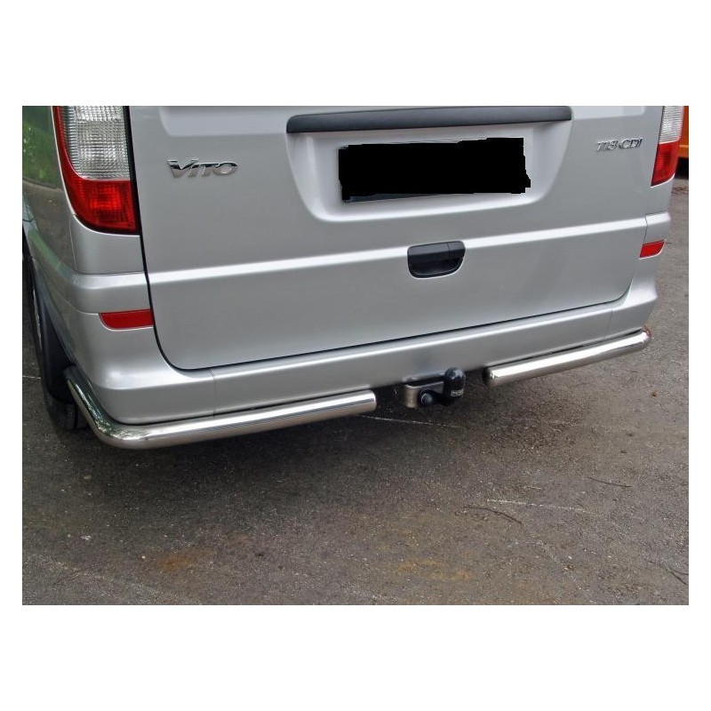 protection ARRIERE-MERCEDES-VITO-VIANO-2004-2013 INOX ANGLES 60mm