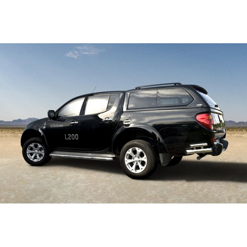 Protection ARRIERE-MITSUBISHI-L-200-2006-2015 INOX ANGLES 70mm